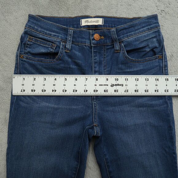 Madewell Jeans Women's Size 26 Blue Mid-Rise Roadtripper Denim Pants 28" Inseam - Picture 7 of 16